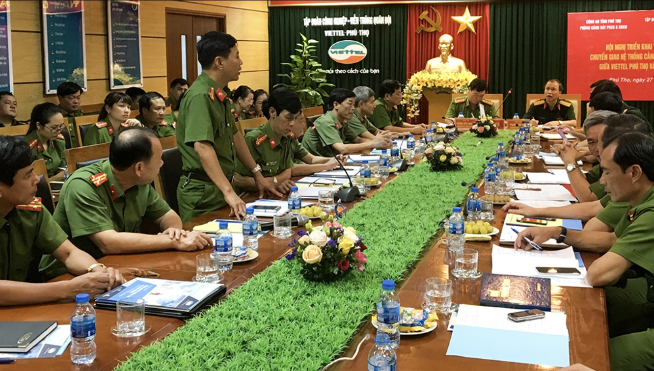 Triển khai thỏa thuận hợp tác, chuyển giao hệ thống cảnh báo cháy nhanh Safe one giữa Viettel Phú Thọ và Công an tỉnh